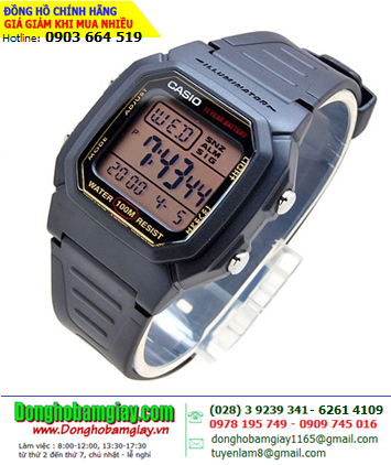 Casio W-800H-9AVDF; Đồng hồ điện tử Casio W-800H-9AVDF chính hãng